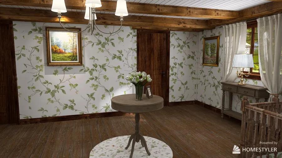 Bohemian english cottage 3d design renderings