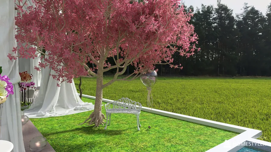 Nature wedding venue 3d design renderings