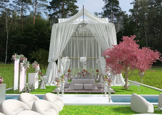 Nature wedding venue Design Rendering