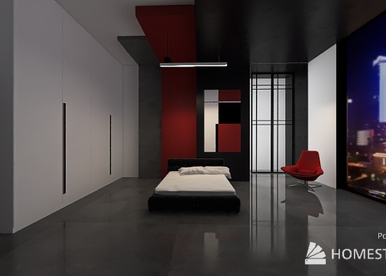 Black and Red Design Rendering