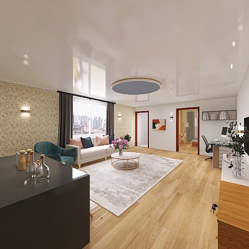 Copy of small sudio apartment design Design Rendering