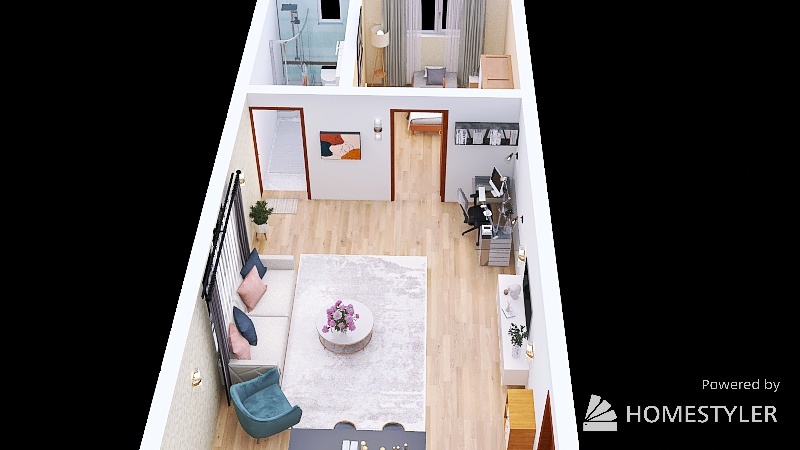 Copy of small sudio apartment design 3d design picture 61.33