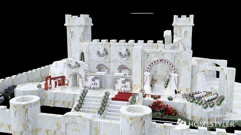 WEDDING AT THE RUINS 3d design picture 0