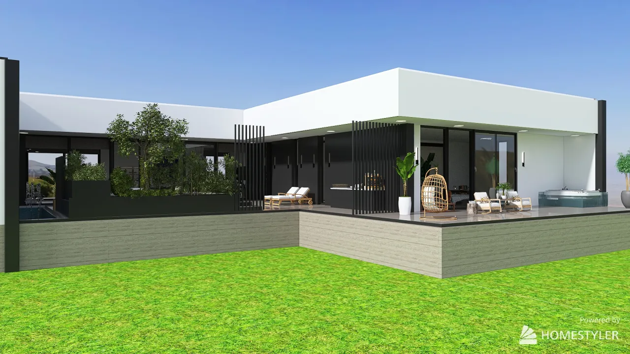 the modern house 3d design renderings