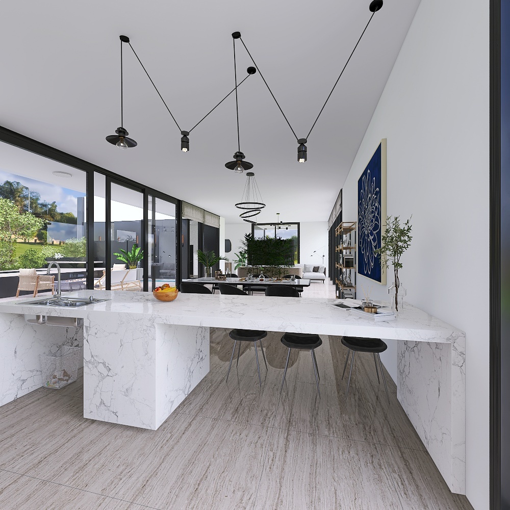 the modern house 3d design renderings