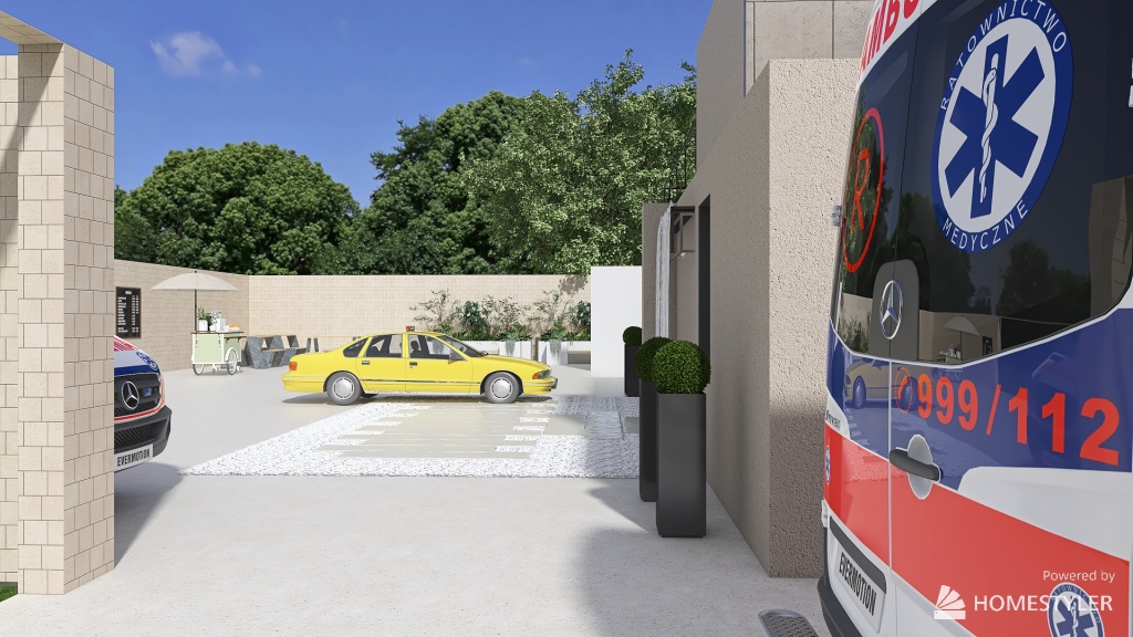Car Park 3d design renderings