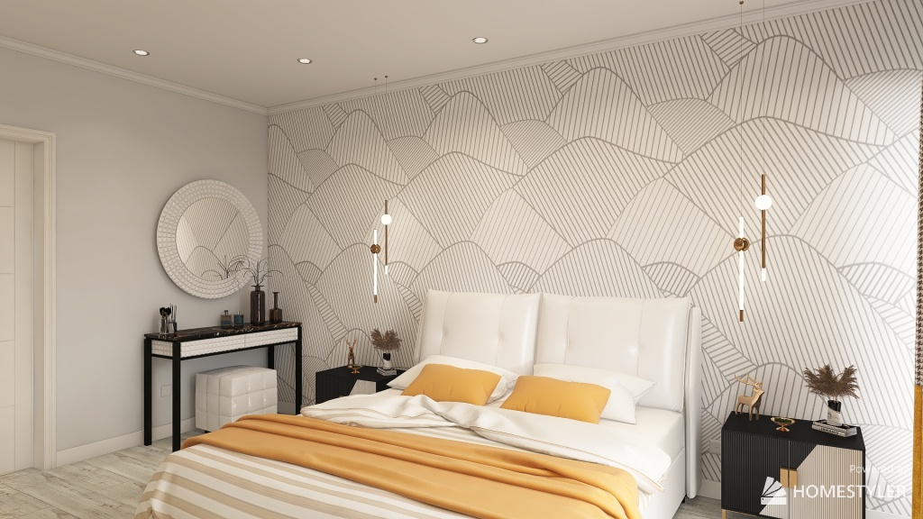 Спальная комната 3d design renderings