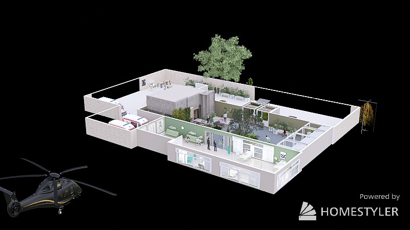 #MedicalCareContest    New Hope Medical Facility 3d design picture 1190.04