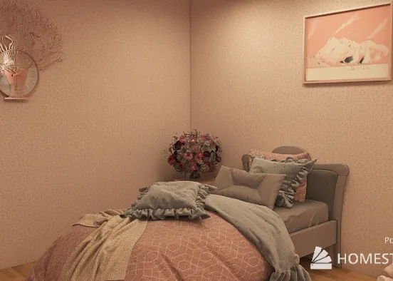 Sakura Bedroom Design Rendering