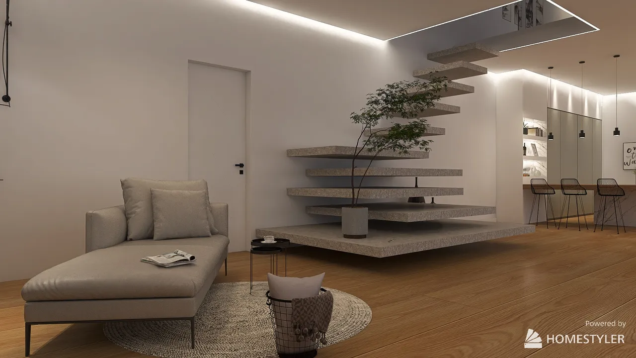 LivingDiningRoom 3d design renderings