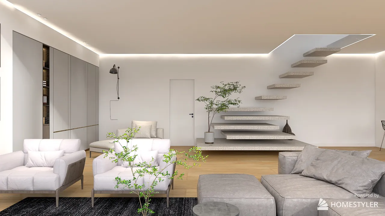 LivingDiningRoom 3d design renderings