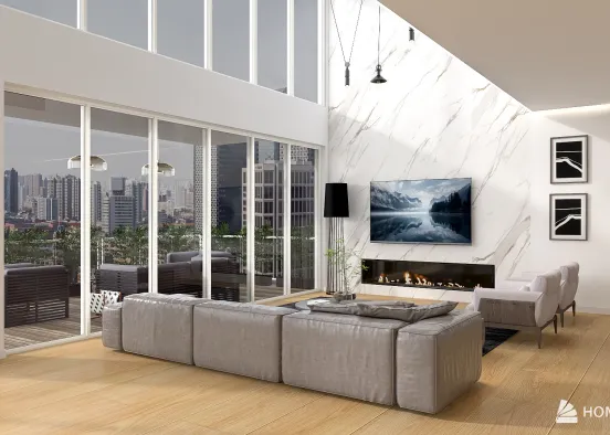 Penthouse in NYC Design Rendering