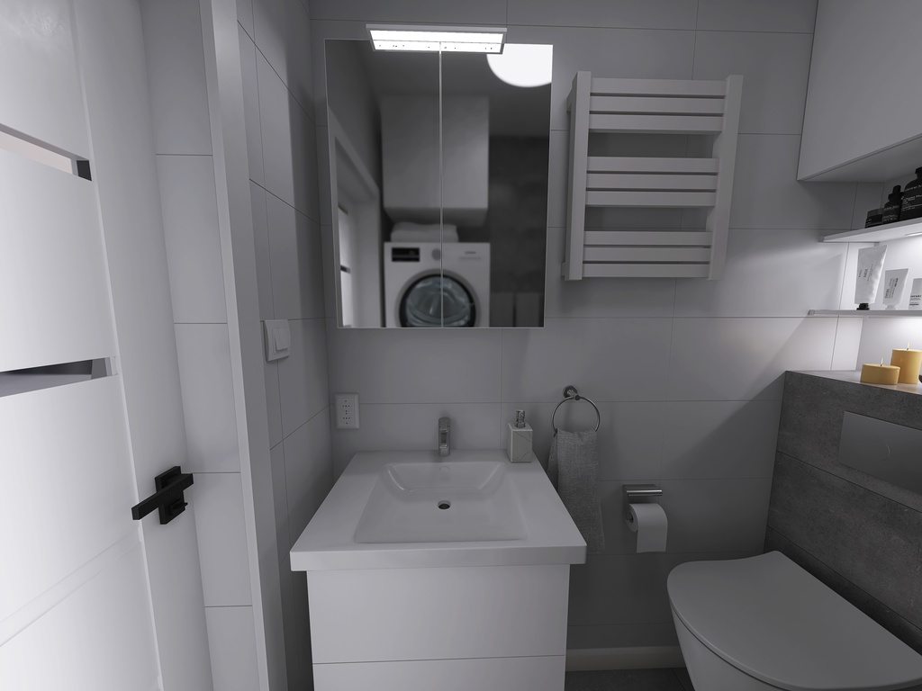 Łazienka 4 3d design renderings