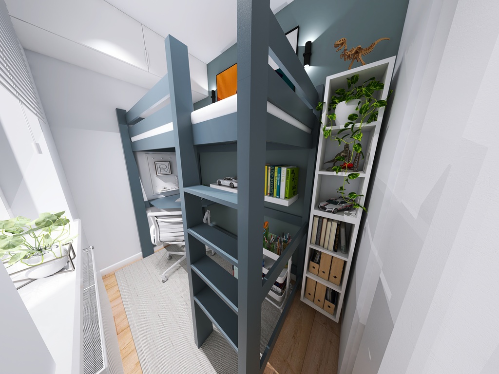 Kawalerka 2 3d design renderings