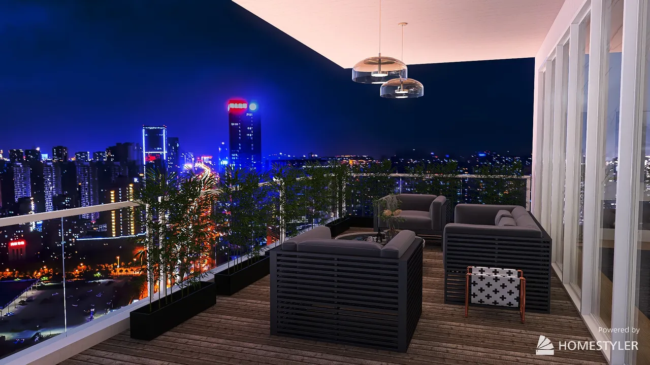 Balcony 3d design renderings