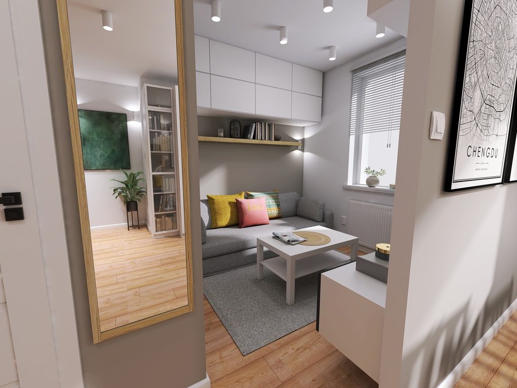 Kawalerka 3 3d design renderings