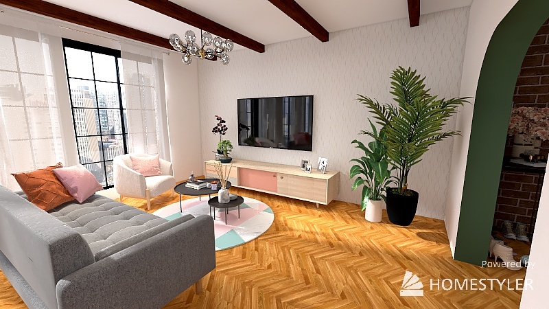 Fresh modern apartment 3d design renderings