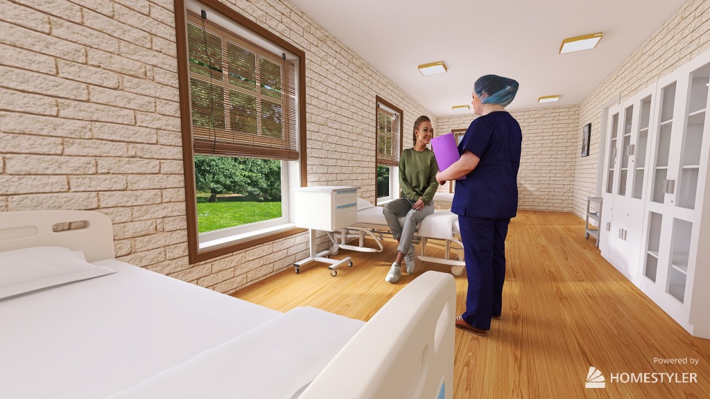 Recovery Room 3d design renderings