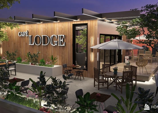 Café Lodge (Rooftop Garden) Design Rendering