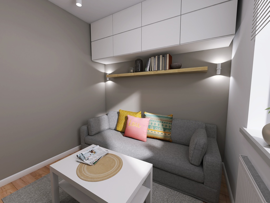 Kawalerka 3 3d design renderings