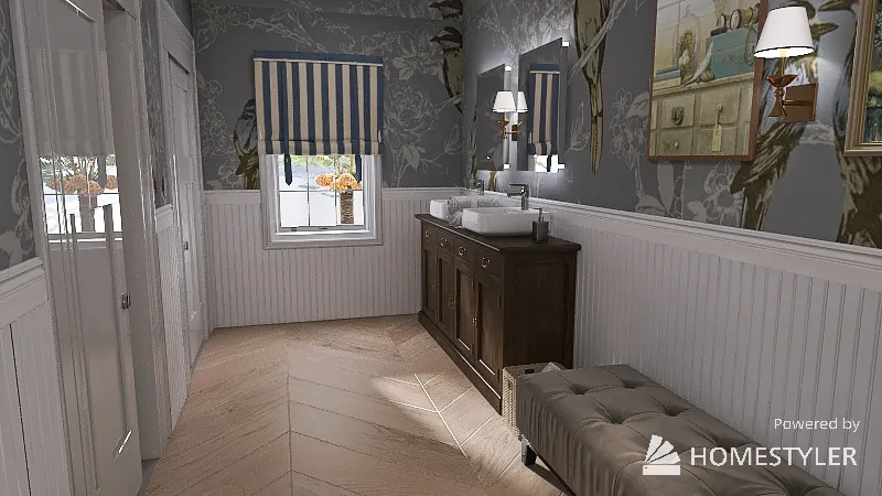 Lobby Bathroom 3d design renderings