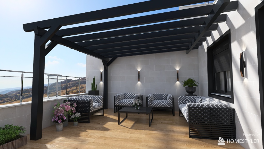 Roof Duplex Apartment 3d design renderings
