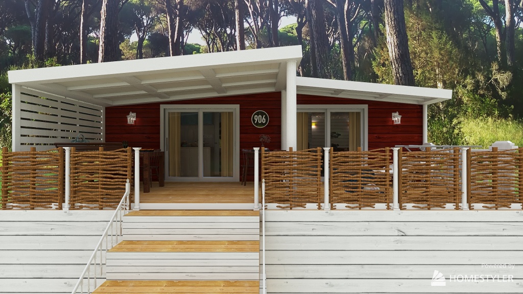 Bungalow 906 Hemingway-Camping Cielo Verde-Maremma Toscana 3d design renderings