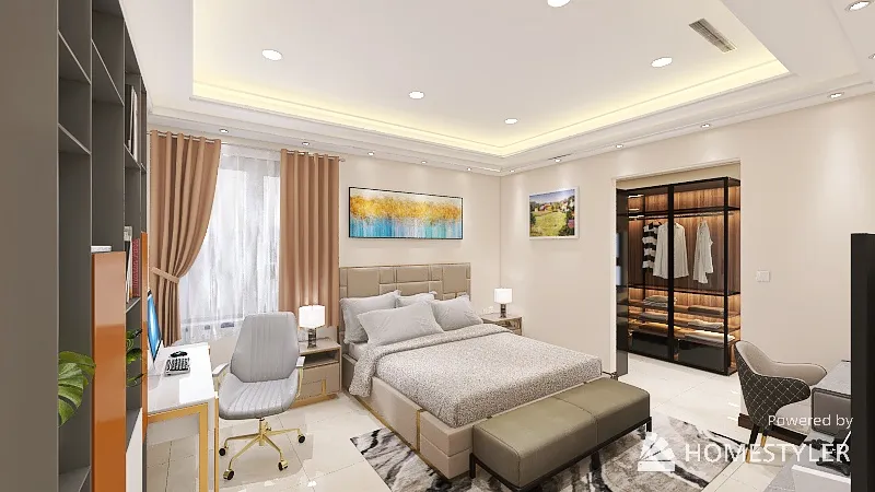 MasterBedroom 3d design renderings