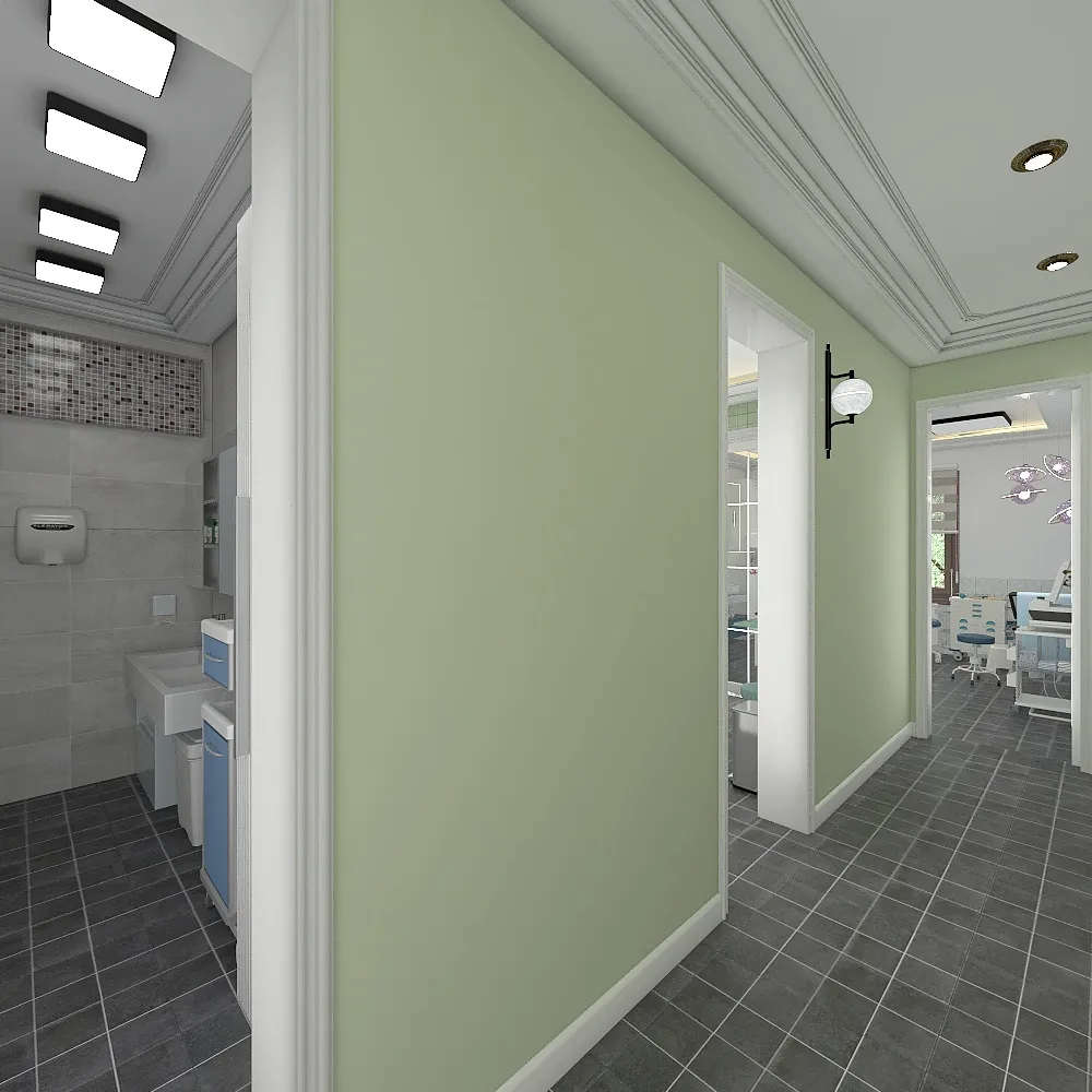 Corridor 3d design renderings