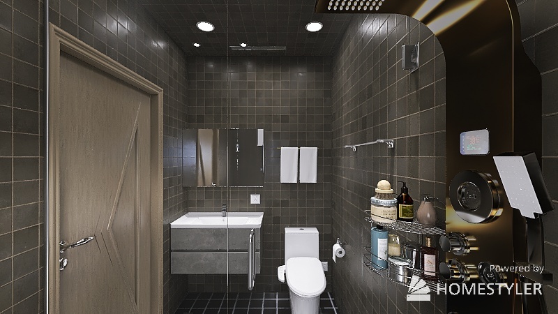 客用衛浴 3d design renderings