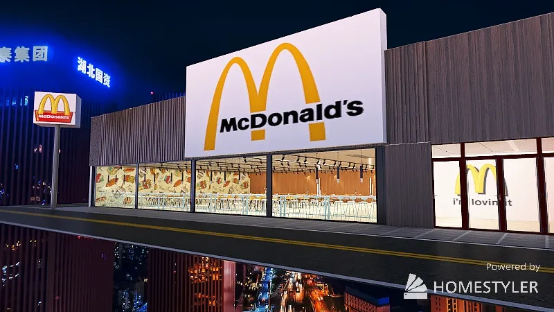 Macdonalds 3d design renderings