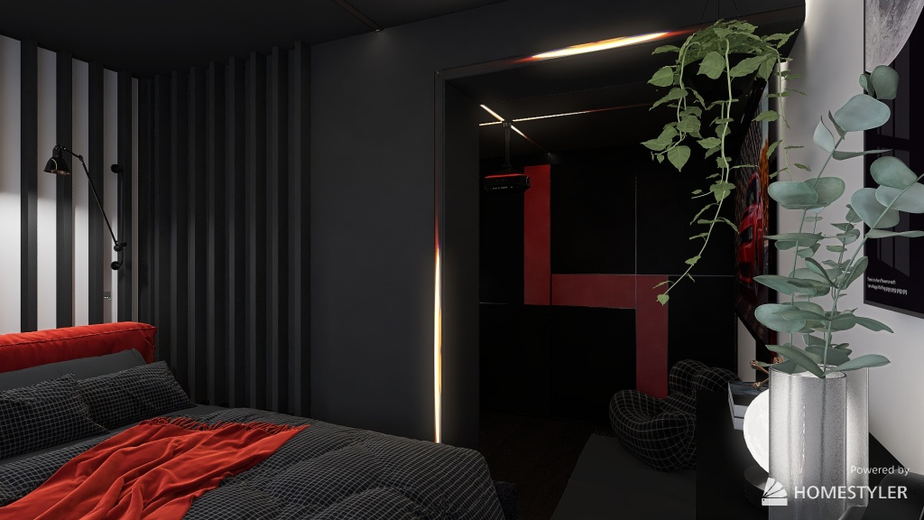 boydriend bedroom 3d design renderings