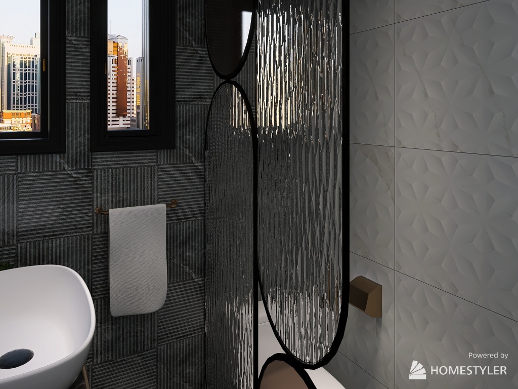 Shared Bath 3d design renderings