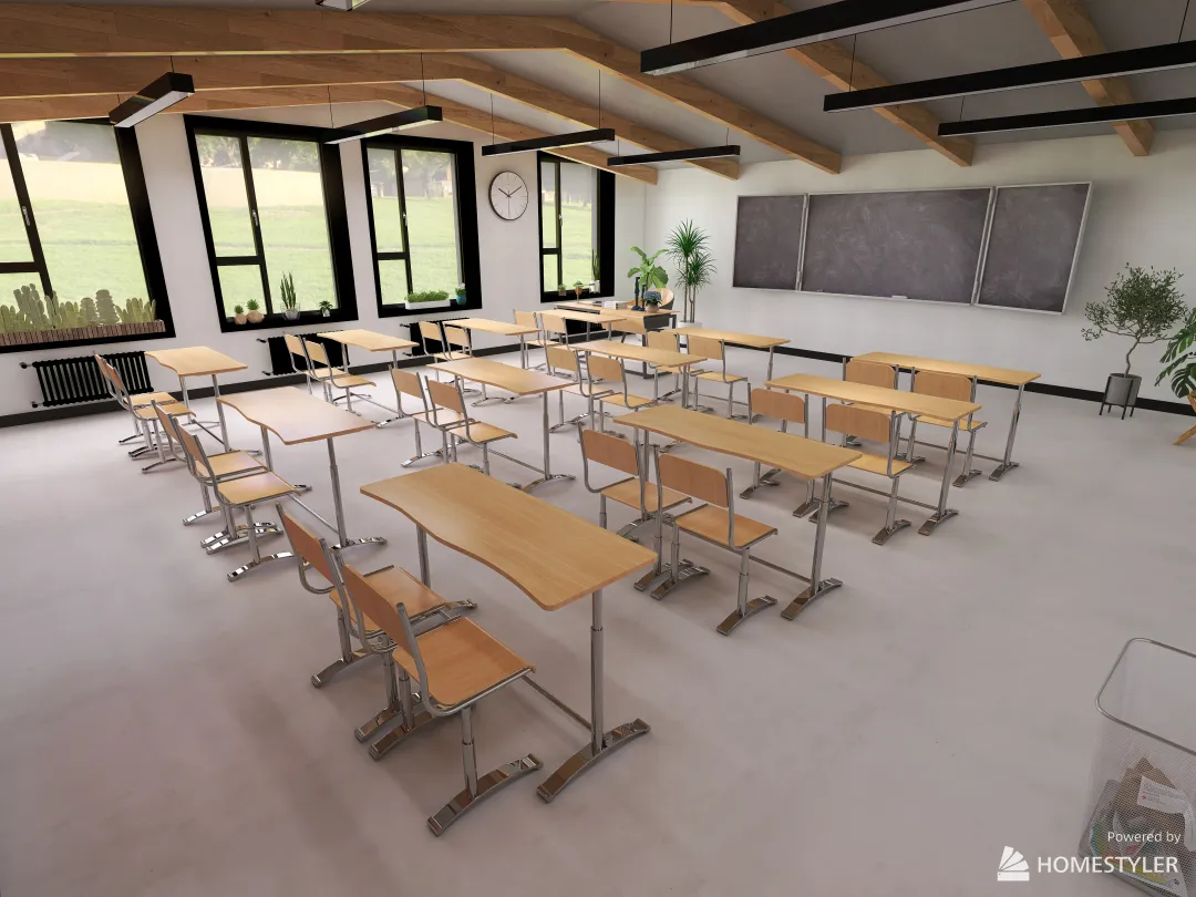 SCHOOL 3d design renderings