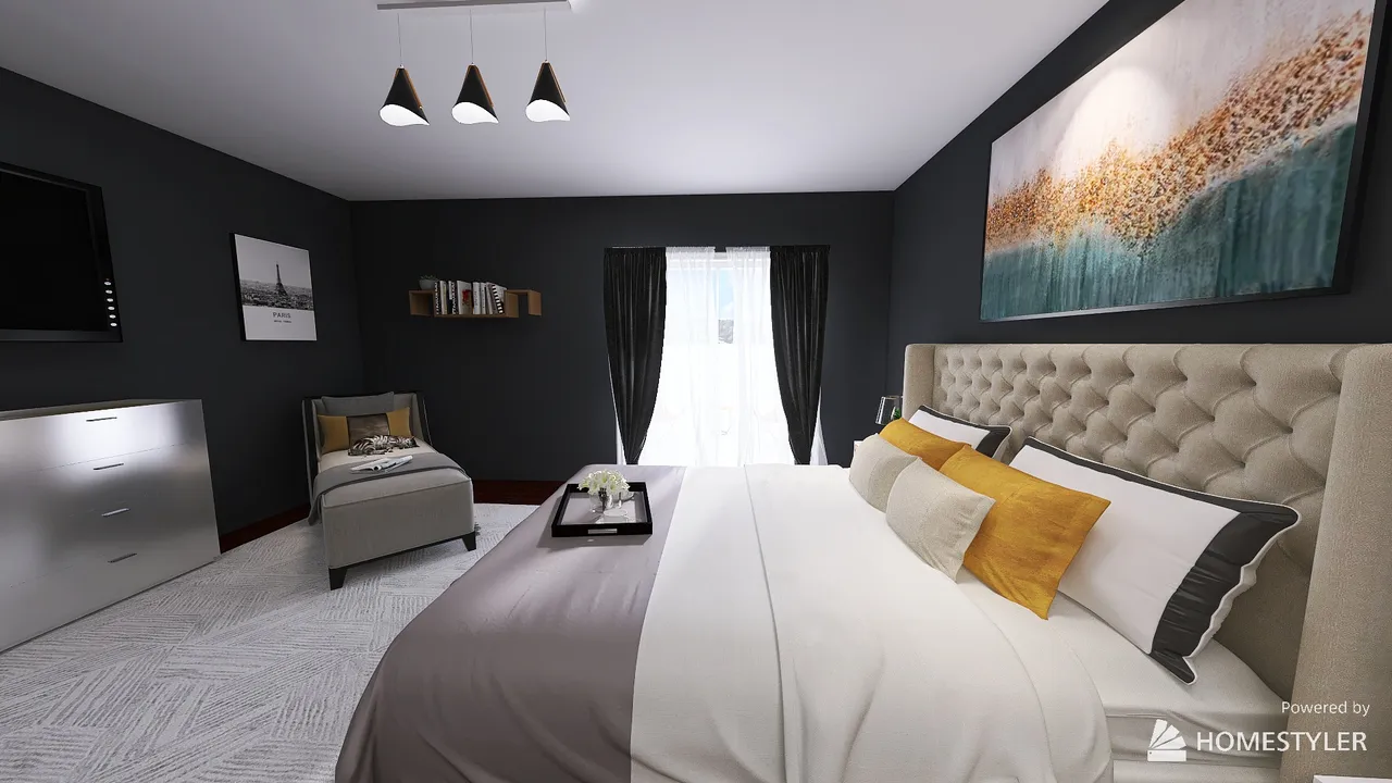 Bedroom 3d design renderings