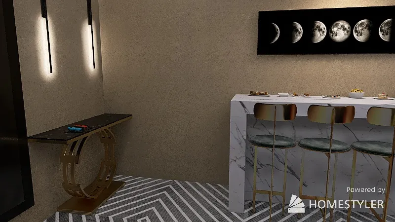 Luxe  Home Theatre 3d design renderings