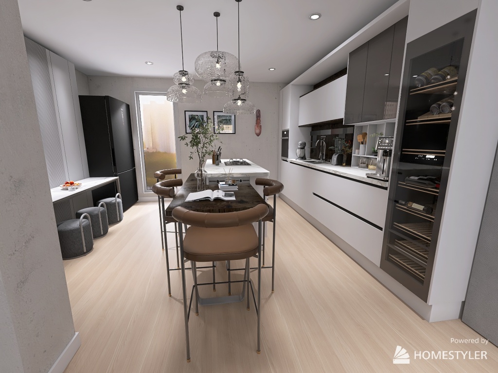 Main Living Level 3d design renderings
