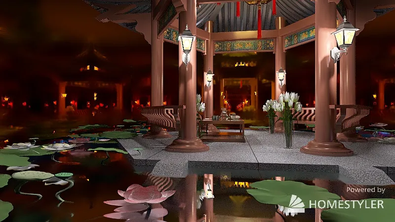 Chinese Garden #MyDreamGarden 3d design renderings