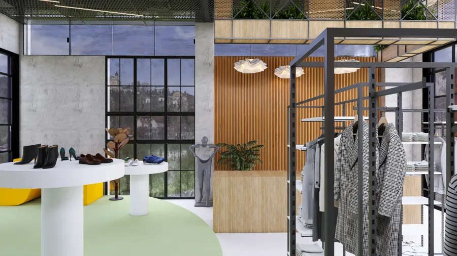 Lala's Shop Boutique 3d design renderings