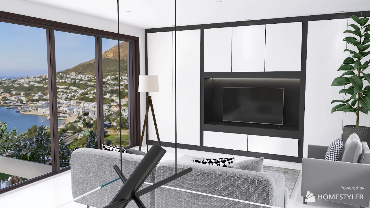 Modern Black White UnnamedSpace 3d design renderings