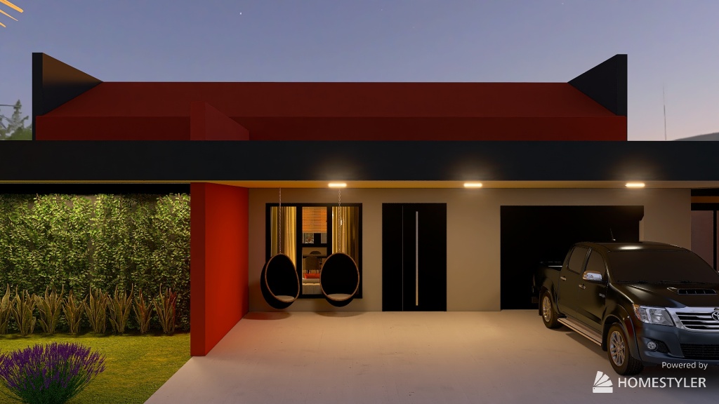 Casa Térrea 3d design renderings