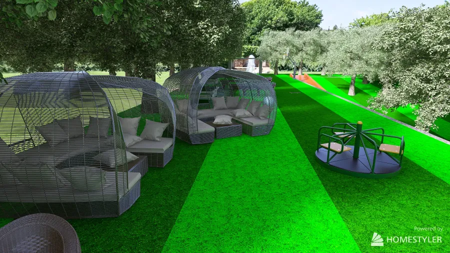 concurso my dream garden 3d design renderings