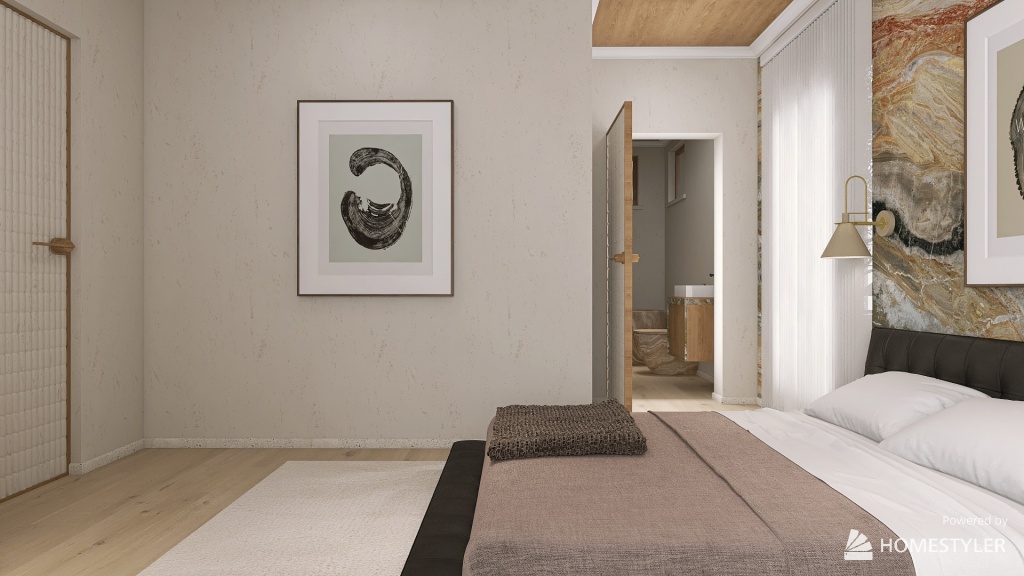 Modern [ MID MODERN SUMMER HOUSE ] WoodTones 3d design renderings