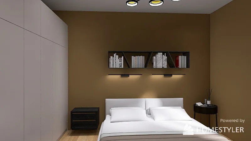 Спальня 16 кв.м. 3d design renderings