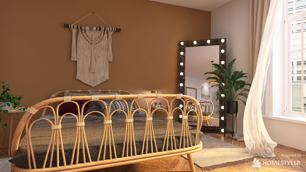 Girly appartment 3d design renderings