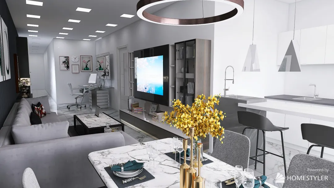 【System Auto-save】Sliema 4 bedroom apartment 3d design renderings