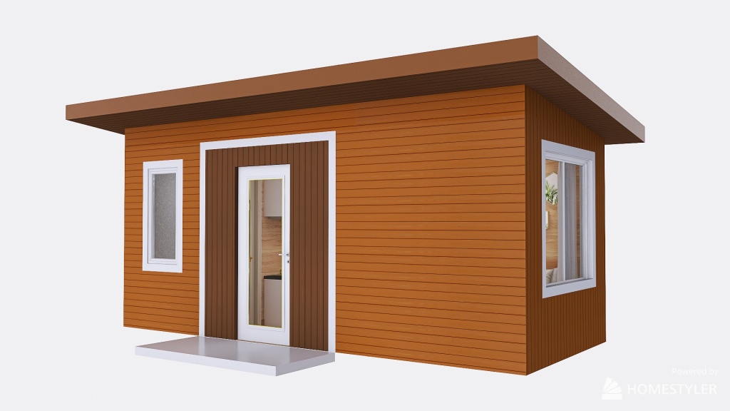 Мини дом 2,5х6 3d design renderings