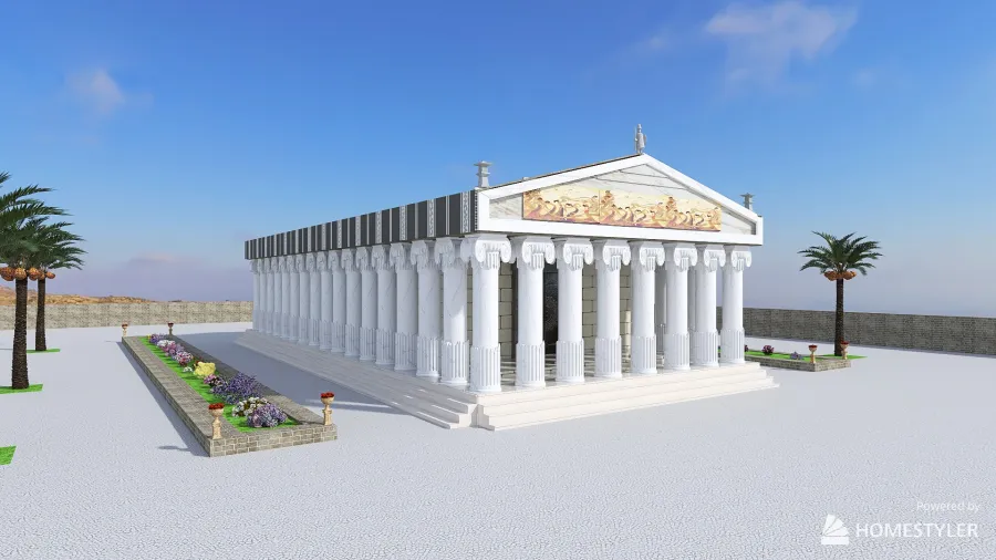 Parthenon 3d design renderings