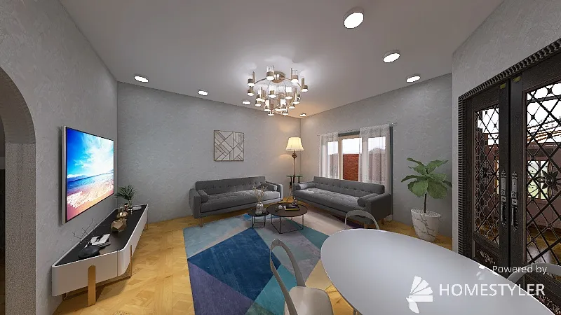 LivingDiningRoom 3d design renderings