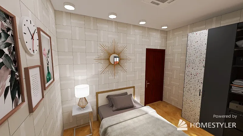 SecondBedroom 3d design renderings